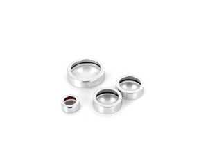 ES#3690751 - 023770ECS02-01KT - Audi B9 Billet Aluminum Control Ring Kit - SMOOTH - Clear Anodized Small MMI - Set of four billet aluminum trim rings for your climate control, MMI, and volume knobs. - ECS - 