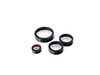 ES#3690752 - 023770ECS02-02KT - Audi B9 Billet Aluminum Control Ring Kit - SMOOTH - Black Anodized Small MMI - Set of four billet aluminum trim rings for your climate control, MMI, and volume knobs. - ECS - Audi