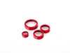 ES#3690753 - 023770ECS02-03KT - Audi B9 Billet Aluminum Control Ring Kit - SMOOTH - Red Anodized Small MMI - Set of four billet aluminum trim rings for your climate control, MMI, and volume knobs. - ECS - Audi