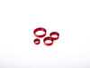 ES#3690753 - 023770ECS02-03KT - Audi B9 Billet Aluminum Control Ring Kit - SMOOTH - Red Anodized Small MMI - Set of four billet aluminum trim rings for your climate control, MMI, and volume knobs. - ECS - Audi