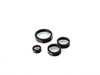 ES#3690754 - 023770ECS04-02KT - Audi B9 Billet Aluminum Control Ring Kit - NOTCHED - Black Anodized Small MMI - Set of four billet aluminum trim rings for your climate control, MMI, and volume knobs. - ECS - Audi