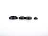 ES#3690754 - 023770ECS04-02KT - Audi B9 Billet Aluminum Control Ring Kit - NOTCHED - Black Anodized Small MMI - Set of four billet aluminum trim rings for your climate control, MMI, and volume knobs. - ECS - Audi