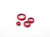 ES#3690756 - 023770ECS04-03KT - Audi B9 Billet Aluminum Control Ring Kit - NOTCHED - Red Anodized Small MMI - Set of four billet aluminum trim rings for your climate control, MMI, and volume knobs. - ECS - Audi