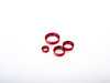 ES#3690756 - 023770ECS04-03KT - Audi B9 Billet Aluminum Control Ring Kit - NOTCHED - Red Anodized Small MMI - Set of four billet aluminum trim rings for your climate control, MMI, and volume knobs. - ECS - Audi