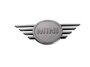 ES#3651429 - 51142465242 - Trunk Emblem Piano Black "Black Line" - Newer Design R50-R53, R56/R57/R58/R59, F55-F57 - (NO LONGER AVAILABLE) - Upgrade that faded or damaged chrome with new black line badge - Genuine MINI - 