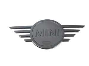ES#3651425 - 51142465238 - Trunk Emblem Piano Black "Black Line" - Newer Design F60 - Upgrade that faded or damaged chrome with new black line badge - Genuine MINI - MINI