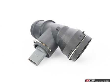 ES#2882406 - 1K0122291AD - Coolant Flange - Connects the lower radiator hose to the radiator - Vaico - Audi Volkswagen