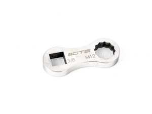 ES#3646905 - CTS-HW-0273 - CTS Turbo B8/B8.5 3.0T Downpipe Removal Tool - Attach your 3/8" ratchet or extension to one side and use the 12mm side to remove and install the nuts that hold downpipe to catalytic converter. - CTS - Audi