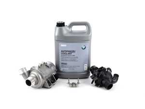 ES#2960230 - 11517586925KT7 - Water Pump And Thermostat Kit - Includes everything you need to replace your water pump and thermostat - Genuine BMW - BMW
