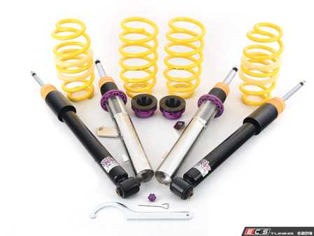 ES#2827238 - 1528000H - KW V2 Series Coilover Kit - Adjustable Dampening - Variant 2 coilovers offer sport handling with adjustable rebound dampening - KW Suspension - Volkswagen