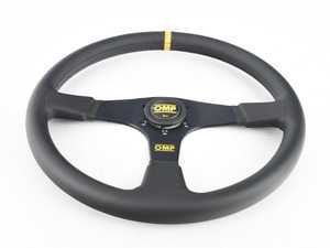 ES#3192168 - OD/2030 - Velocita 380 Racing Steering Wheel - Black/Yellow Leather - OMP - BMW