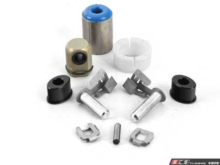 ES#3514404 - 2511122060KT2 - Shifter Rebuild & Upgrade Kit - Overhaul your shifter with this kit, featuring ECS Tuning Delrin shifter bushings & Turner Motorsport poly shift arm bushing - Assembled By ECS - BMW