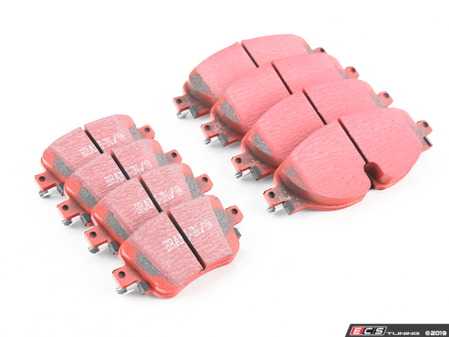 ES#3678160 - dp32150cKT1 - RedStuff Performance Brake Pad Set - Front & Rear - A high performance street pad, featuring Kevlar technology. - EBC - Volkswagen