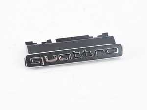 ES#3030601 - 8W0853736B2ZZ - 'Quattro' Emblem - Chrome - Replace your worn or missing emblem - Genuine Volkswagen Audi - Audi