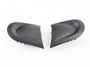 ES#2607804 - 32306863537 - Steering Wheel Pads Set - Black - Blank uppper steering wheel pads for the three spoke wheel - Genuine MINI - MINI