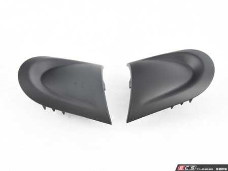 ES#2607804 - 32306863537 - Steering Wheel Pads Set - Black - Blank uppper steering wheel pads for the three spoke wheel - Genuine MINI - MINI