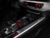 ES#3690756 - 023770ECS04-03KT - Audi B9 Billet Aluminum Control Ring Kit - NOTCHED - Red Anodized Small MMI - Set of four billet aluminum trim rings for your climate control, MMI, and volume knobs. - ECS - Audi