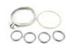 ES#3250897 - 11652411444 - Turbocharger Hardware Kit - Includes the exhaust clamp, downpipe gasket, and various hardware and seals required to install a new turbocharger - Genuine BMW - BMW