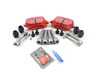 ES#3536998 - 025997ECS0398KT - Performance Rear Brake Service Kit - Featuring ECS V5 slotted rotors and ECS EP24 Enthusiast Performance pads - Assembled By ECS - Volkswagen