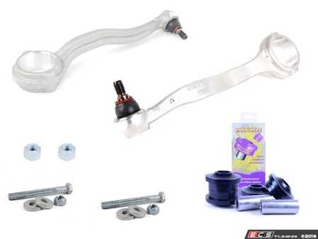ES#3691907 - a2043304311KT2 - Performance Front Upper Control Arm Kit - Featuring Genuine Control Arms and Powerflex Urethane Bushings - Assembled By ECS - Mercedes Benz