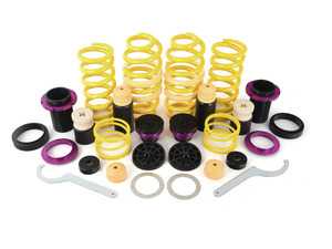 ES#3427372 - 253100BJ - KW H.A.S. - Height Adjustable Spring Kit - Retains the use of your factory shocks while providing the ability to adjust ride height from 0.6" to 1.6" Front 1.0" to 1.8" Rear - KW Suspension - Audi