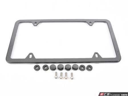 ES#3442723 - 82122458085 - MINI Slimline Carbon Fiber License Plate Frame - Priced Each - Add the real carbon fiber trim to your plate - Genuine MINI - MINI