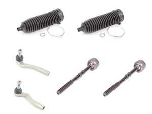 ES#3691972 - 2033303903KT1 - W203 Inner And Outer Tie Rod Service Kit - Featuring OE Manufacturer Lemforder Inner and Out Tie Rods - Assembled By ECS - Mercedes Benz
