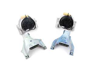 ES#3177943 - 8r0198381bkt2KT - Engine Mount Kit - Eliminate excessive engine vibations - Includes left and right side mounts and retaining plates - Assembled By ECS - Audi