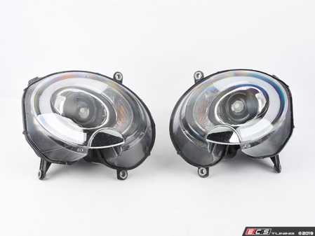 ES#3691817 - PR0-YD-MC07sd - Projector Blackout LED DRL Headlights - Pair - *Scratch And Dent*  - (NO LONGER AVAILABLE) - F56 Style LED DRL and black housing halogen projector headlight set! - Spyder - 