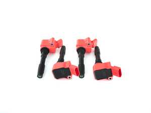ES#3691803 - 06h905110lKT -  Red Top Ignition Coils - Set Of Four  - Add 8V RS3/B9 S4 spark to your 1.8T/2.0T Gen3 engine with these red top coil packs! - NFIS Original Equipment - Audi Volkswagen