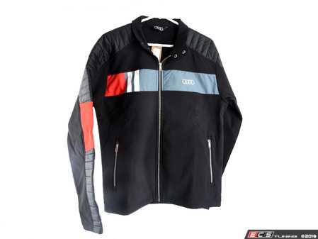 ES#3439964 - ACM2326BLKMD - Drifter Hybrid Jacket - Black - Mens Medium - The Drifter Hybrid Jacket is a racing inspired soft-shell jacket. - Genuine Volkswagen Audi - Audi