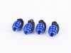 ES#3170882 - 4pcBLUVSGrenade - Grenade Valve Stem Caps - Blue - Lightweight anodized spike valve stem caps measuring 1.57" high - Sickspeed - BMW Volkswagen MINI