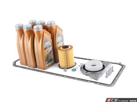 ES#3603991 - 11142247867KT - Rear Main/Crankshaft Seal Kit - Includes new rear main seal, oil pan gasket, and oil service kit - Assembled By ECS - BMW