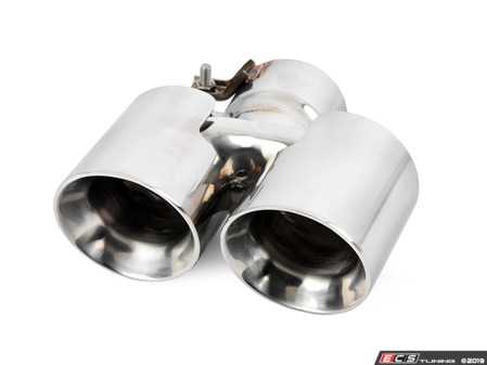 ES#3557960 - 9870800372 - 987 Sport Style Exhaust Tip - Replaces stock tips and converts to sport package look. Polished T304 stainless steel with aircraft quality TIG welding. - Racing Dynamics - Porsche