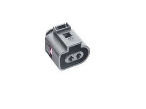 ES#2868713 - 1J0973722 - Electrical Connector - Priced Each - 2 pin, flat contact housing with locking mechanism - Febi - Volkswagen