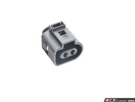 ES#2868713 - 1J0973722 - Electrical Connector - Priced Each - 2 pin, flat contact housing with locking mechanism - Febi - Volkswagen