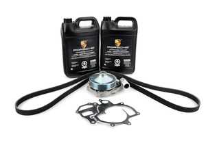 ES#3022390 - 99610601156KT - Water Pump & Belt Kit - Includes water pump, gasket, coolant, and a new belt! - Assembled By ECS - Porsche