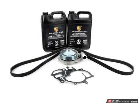 ES#3022390 - 99610601156KT - Water Pump & Belt Kit - Includes water pump, gasket, coolant, and a new belt! - Assembled By ECS - Porsche