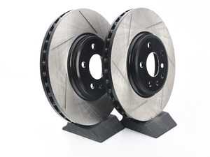ES#3135679 - 126.33123SLKT - Front Slotted Brake Rotors - Pair (320x30mm) - Upgrade your stopping power - StopTech - Audi