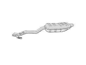 ES#3674062 - 18121719428 - OE Replacement Rear Muffler  - Don't let a loud exhaust kill your driving experience. - Ansa - BMW