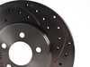 ES#1375 - ESR288G2/3L5D - Brake Rotor - Left Side, Cross-Drilled & Slotted, Each - (NO LONGER AVAILABLE) - Use only when converting 4-lug cars to 5-lug cars with VR6 brakes - Euro spec - 
