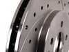 ES#1375 - ESR288G2/3L5D - Brake Rotor - Left Side, Cross-Drilled & Slotted, Each - (NO LONGER AVAILABLE) - Use only when converting 4-lug cars to 5-lug cars with VR6 brakes - Euro spec - 