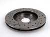 ES#1375 - ESR288G2/3L5D - Brake Rotor - Left Side, Cross-Drilled & Slotted, Each - (NO LONGER AVAILABLE) - Use only when converting 4-lug cars to 5-lug cars with VR6 brakes - Euro spec - 