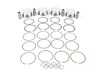 ES#3675520 - 345812 - JE Performance Forged Piston Set - Includes rings, wire locks, and 22mm wrist pins - 82.5mm bore (stock), 9.6:1 CR, 92.8mm stroke (stock) - JE Piston - Audi Volkswagen