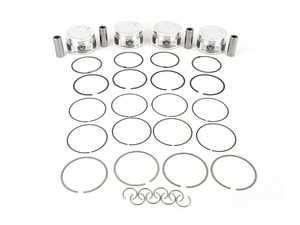 ES#3675520 - 345812 - JE Performance Forged Piston Set - Includes rings, wire locks, and 22mm wrist pins - 82.5mm bore (stock), 9.6:1 CR, 92.8mm stroke (stock) - JE Piston - Audi Volkswagen