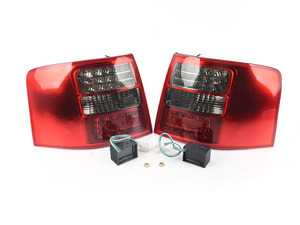 ES#2808313 - 4461909PXUESR - LED Tail Light Set - Red/Smoked - Upgrade your stock tails with these Smoked LED tail lights - Depo - Audi