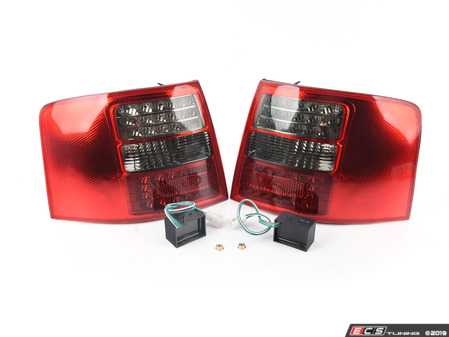 ES#2808313 - 4461909PXUESR - LED Tail Light Set - Red/Smoked - Upgrade your stock tails with these Smoked LED tail lights - Depo - Audi