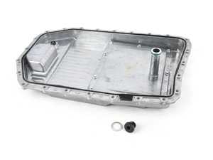 ES#3623891 - 24152333907PRM - Transmission Oil Pan & Filter Kit - Aluminum Construction with replaceable filter - Aluminum Construction with replaceable filter - URO Premium - BMW