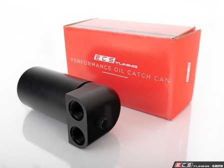 ES#4369811 - 003779ECS05-01 - ECS Tuning Baffled Oil Catch Can - 6oz  - Capture harmful oil vapors and keep your intake tract clean. Now featuring an easy to empty drain plug! - ECS - Audi BMW Volkswagen MINI