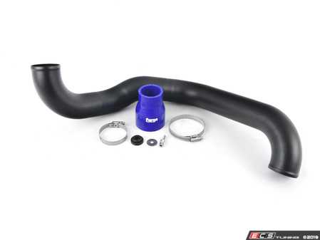 ES#3610536 - FMMK7DPBU - High Flow Turbo Outlet Pipe - Blue Hose - Features a 1-piece, high flow design - Forge - Audi Volkswagen